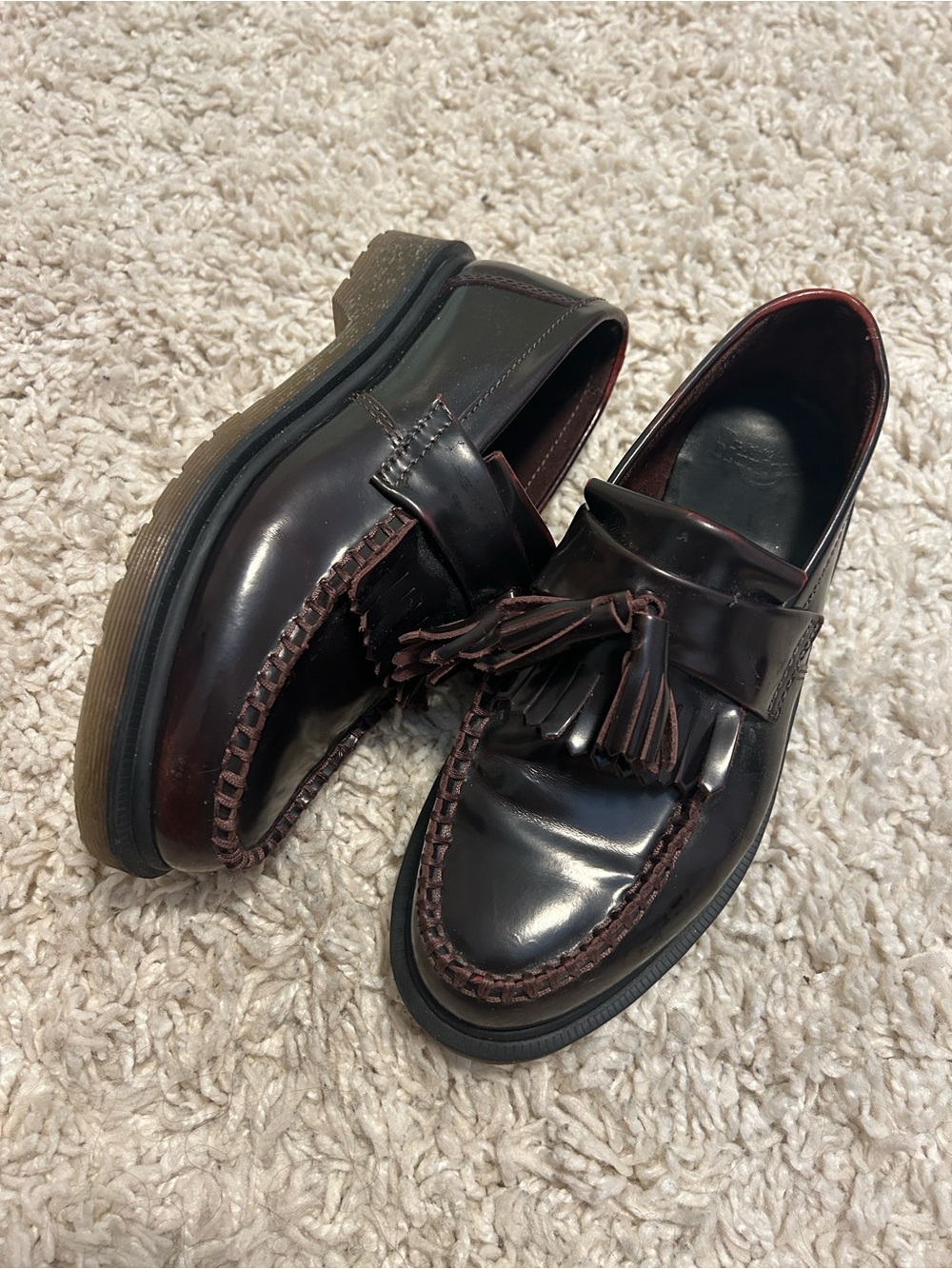Doc Martens (Dr.Martens) Arcadia Adrian Women’s Loafers in Dark Burgundy